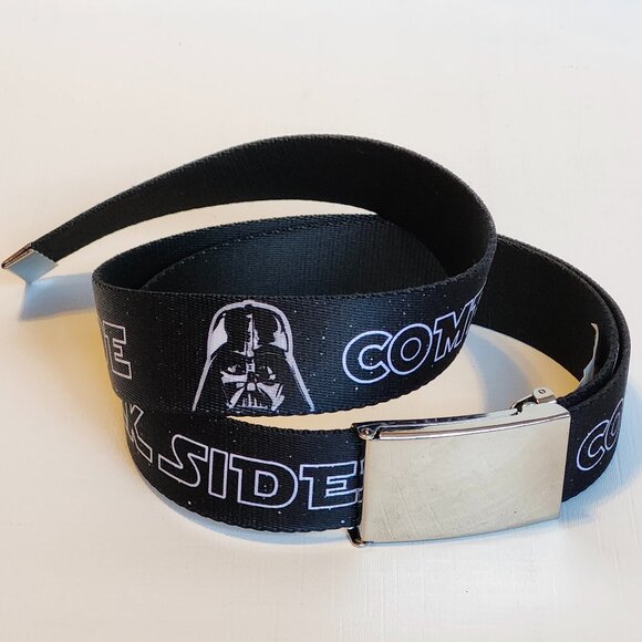 BUCKLE DOWN STAR WARS BELT 'COME TO THE DARK SIDE' One Size Fits Most - Picture 1 of 7